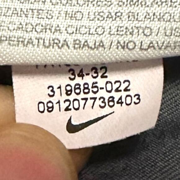 Nike Golf Pants Men 34x32 Dark Gray Tech DRI-FIT Stretch Straight Leg 319685 - Picture 6 of 10